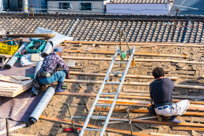 屋根葺き替え工事